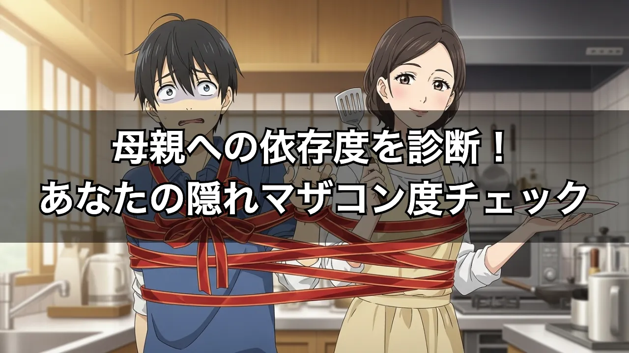 母親への依存度を診断！あなたの隠れマザコン度チェック