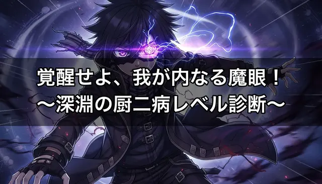 覚醒せよ、我が内なる魔眼！〜深淵の厨二病レベル診断〜