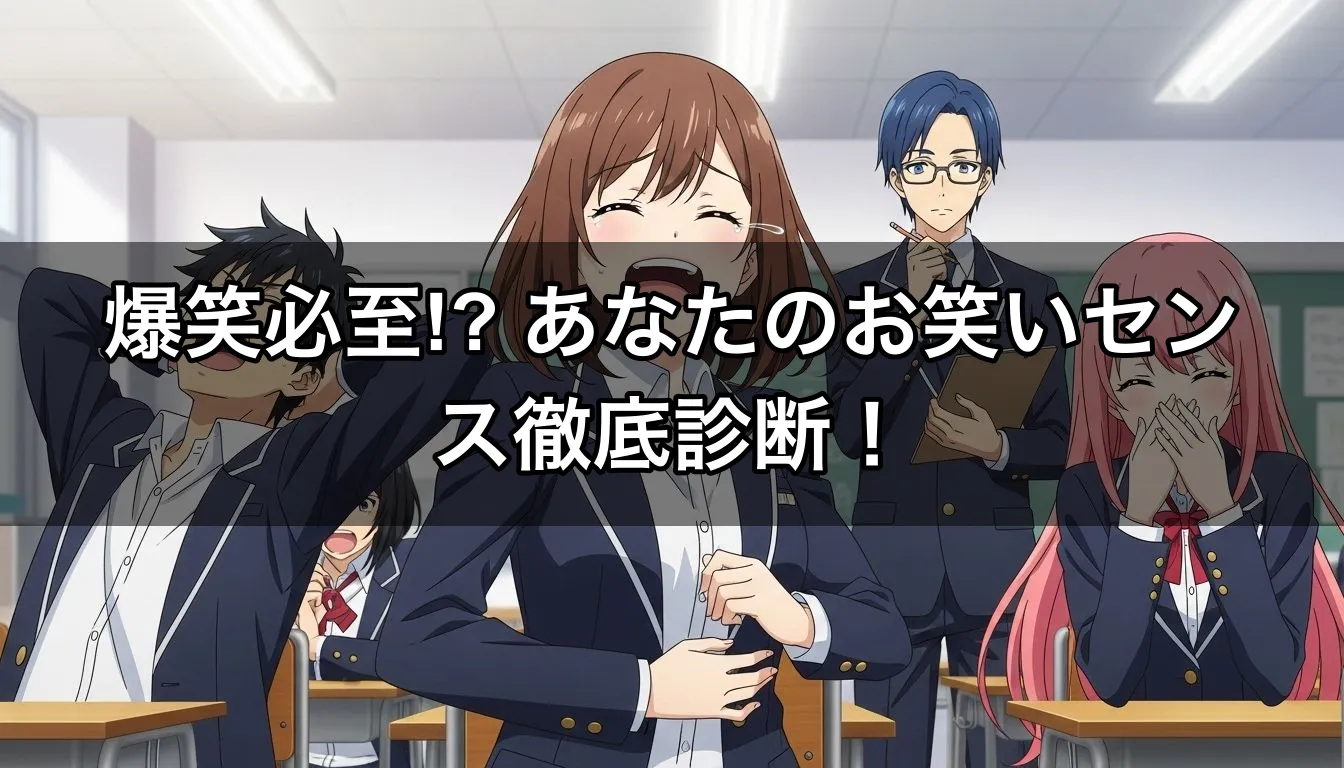 爆笑必至!? あなたのお笑いセンス徹底診断！