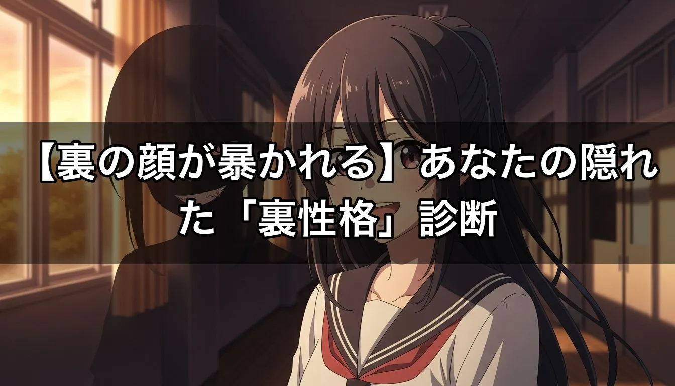 【裏の顔が暴かれる】あなたの隠れた「裏性格」診断
