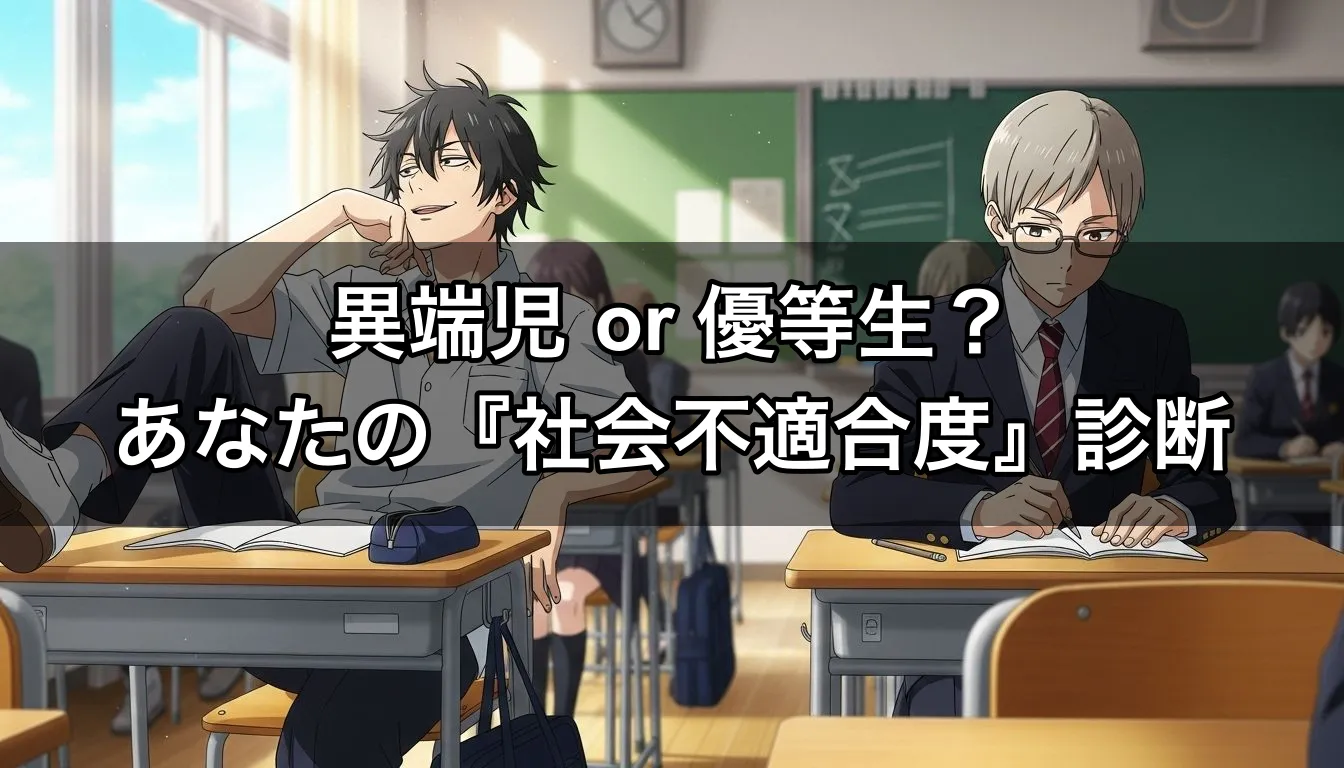 異端児 or 優等生？あなたの『社会不適合度』診断