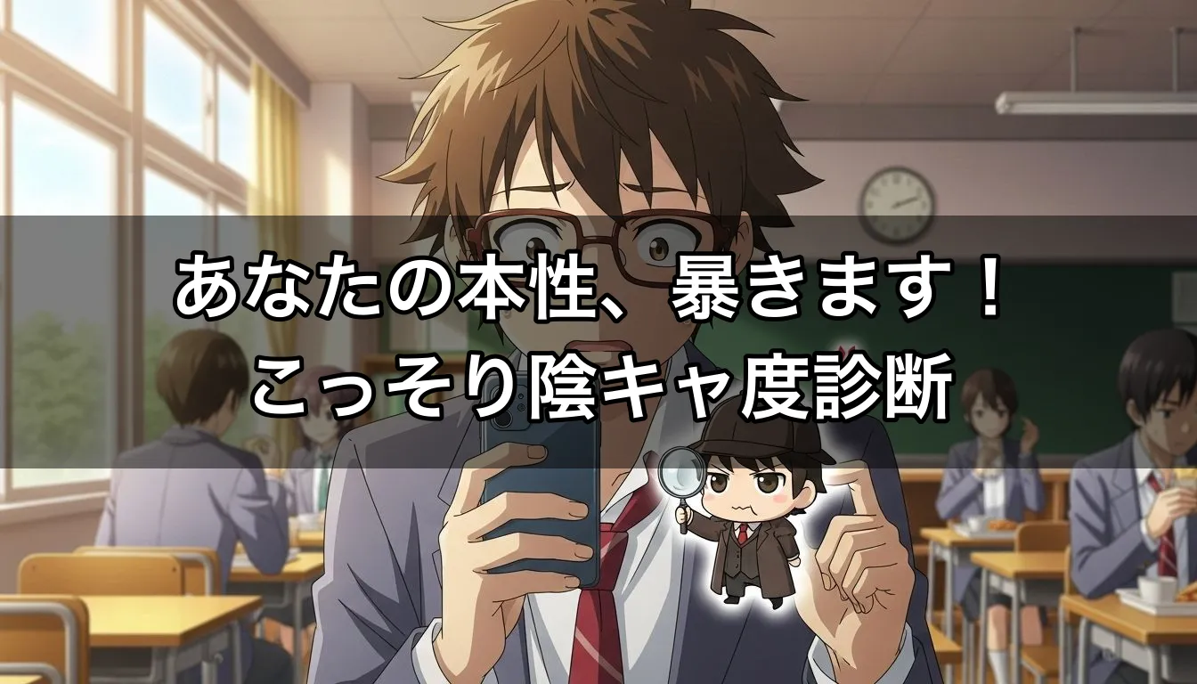あなたの本性、暴きます！こっそり陰キャ度診断