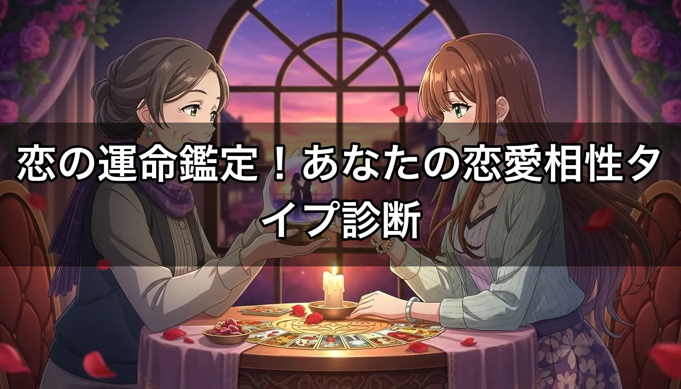 恋の運命鑑定！あなたの恋愛相性タイプ診断