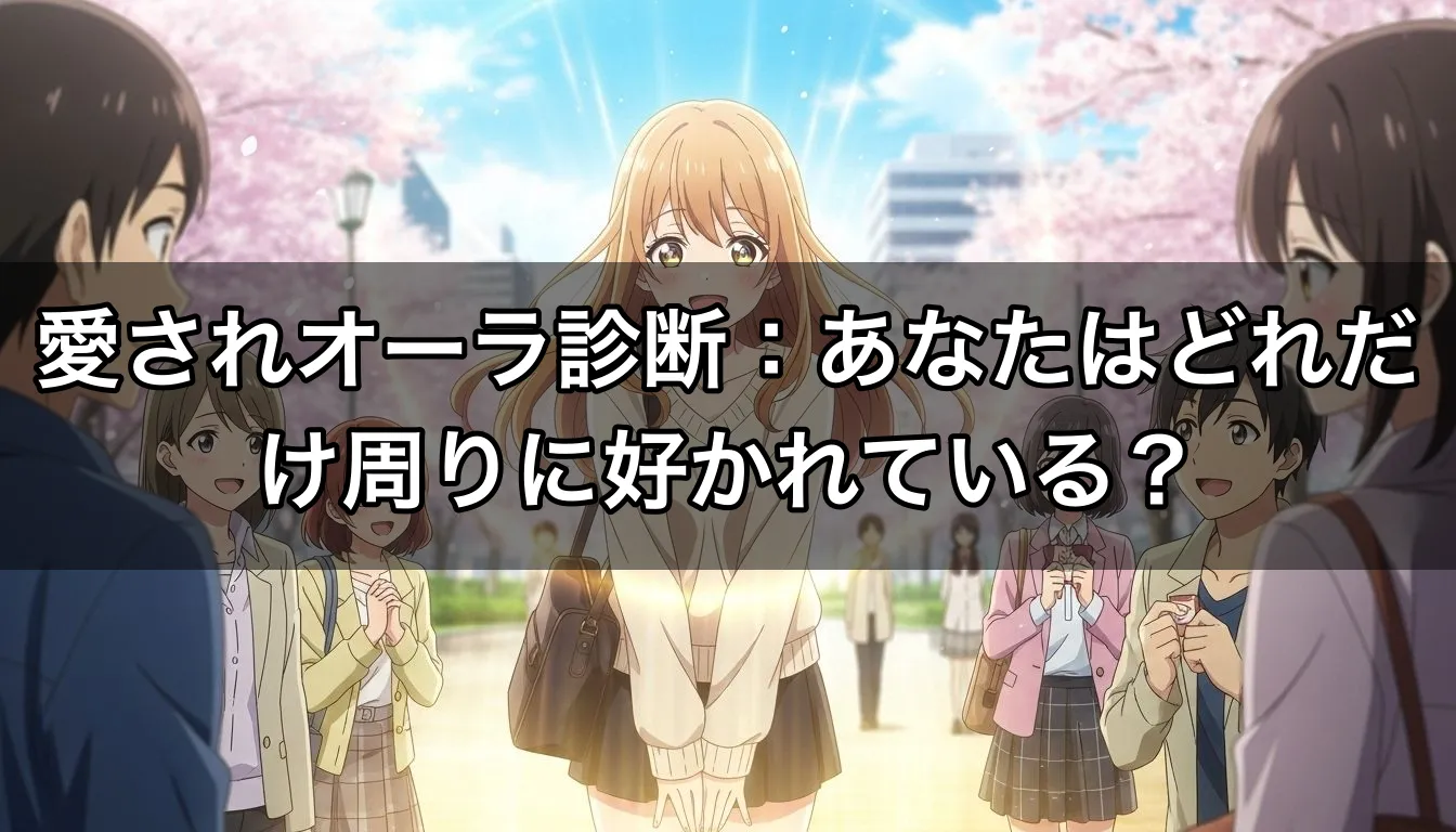 愛されオーラ診断：あなたはどれだけ周りに好かれている？