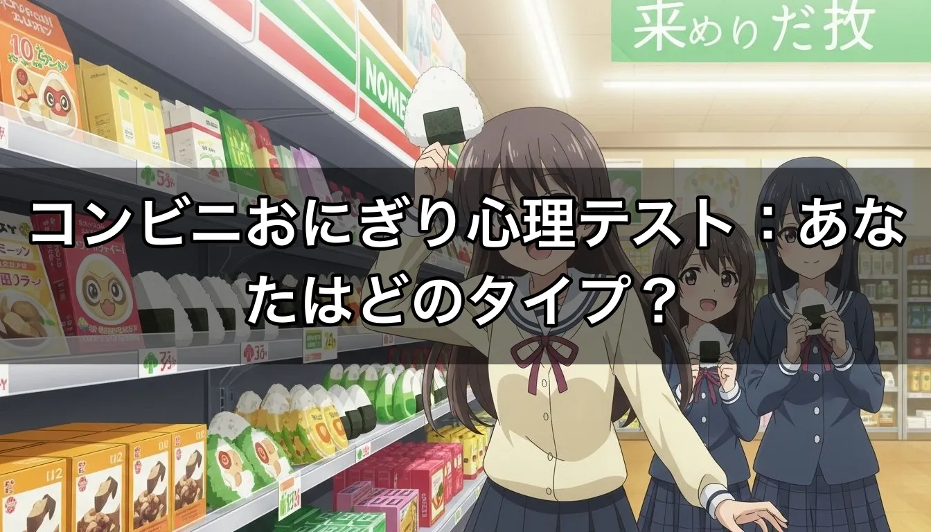 コンビニおにぎり心理テスト：あなたはどのタイプ？