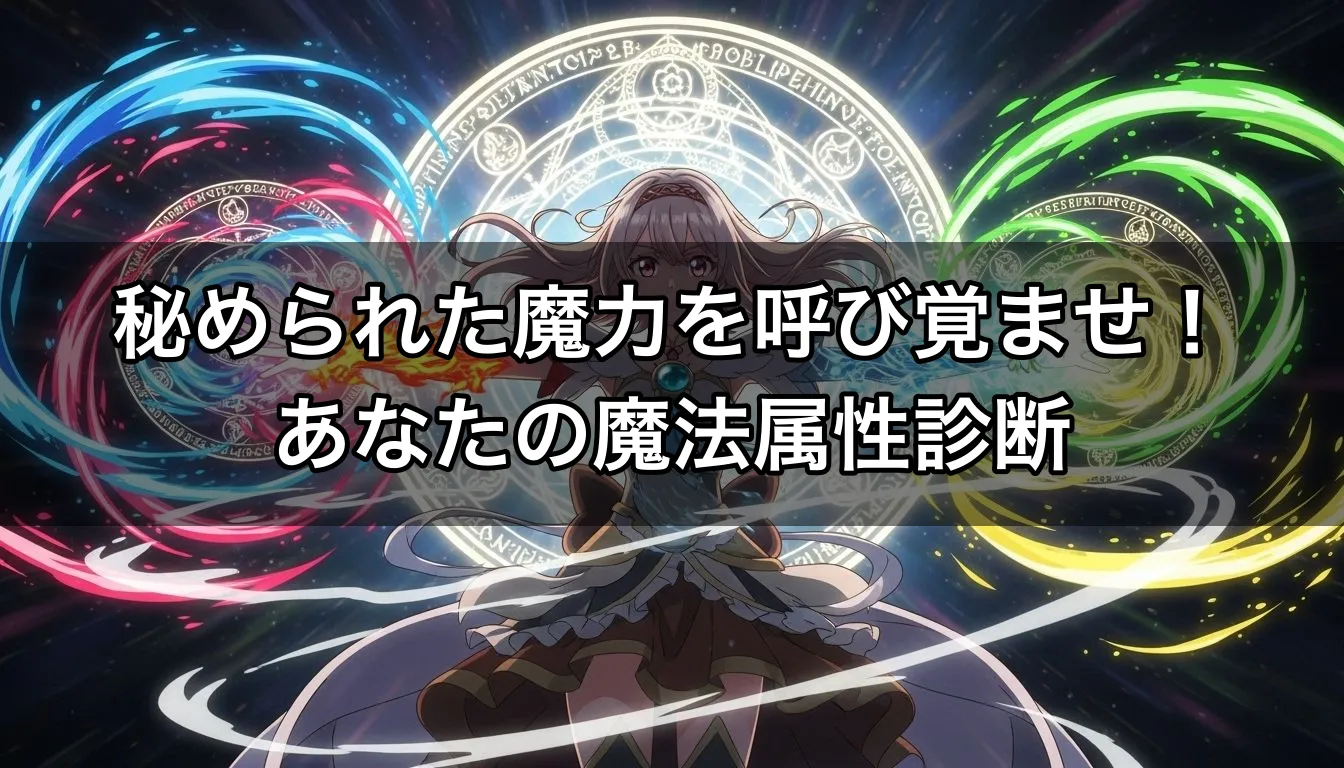 秘められた魔力を呼び覚ませ！あなたの魔法属性診断