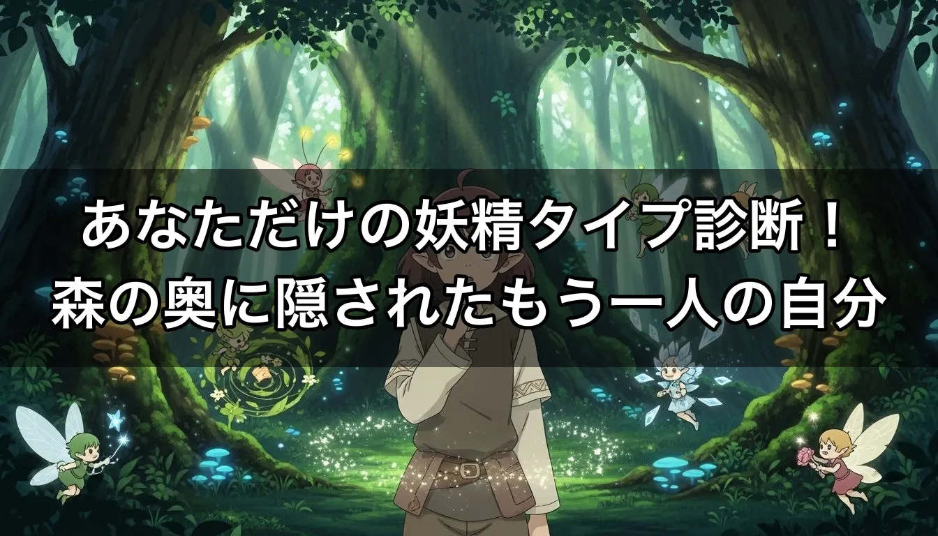 あなただけの妖精タイプ診断！森の奥に隠されたもう一人の自分