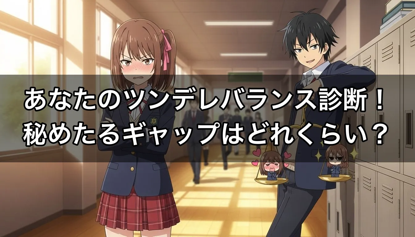 あなたのツンデレバランス診断！秘めたるギャップはどれくらい？