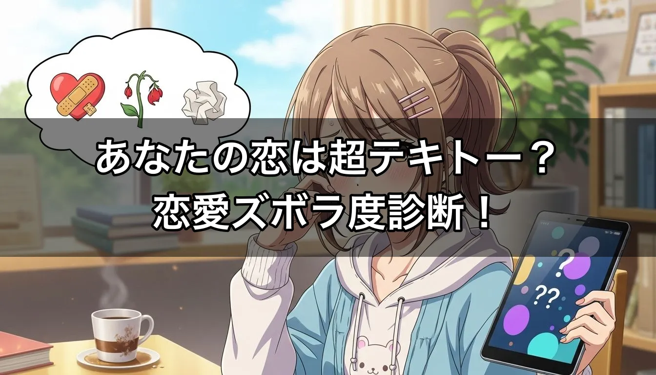 あなたの恋は超テキトー？恋愛ズボラ度診断！