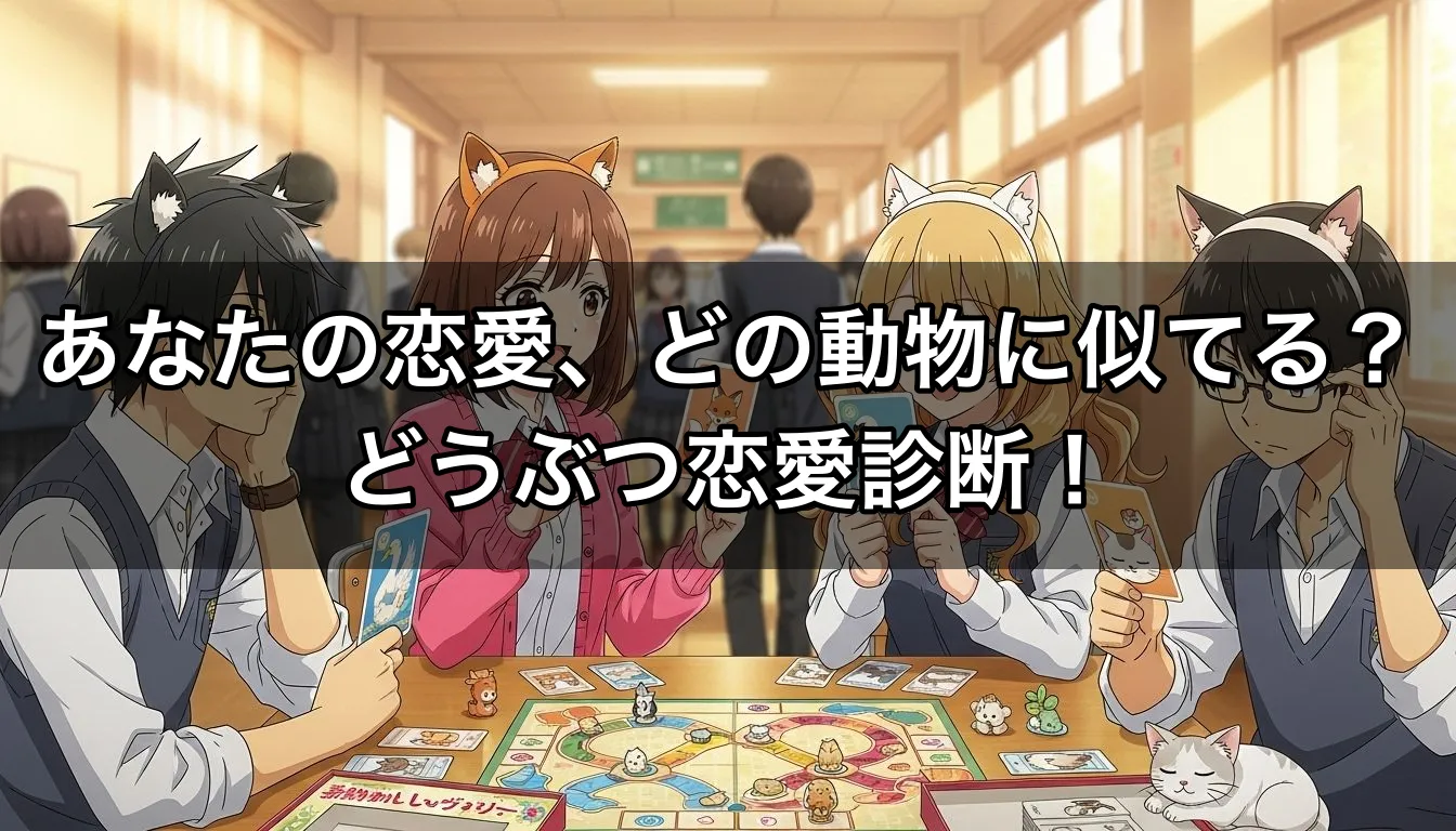 あなたの恋愛、どの動物に似てる？どうぶつ恋愛診断！