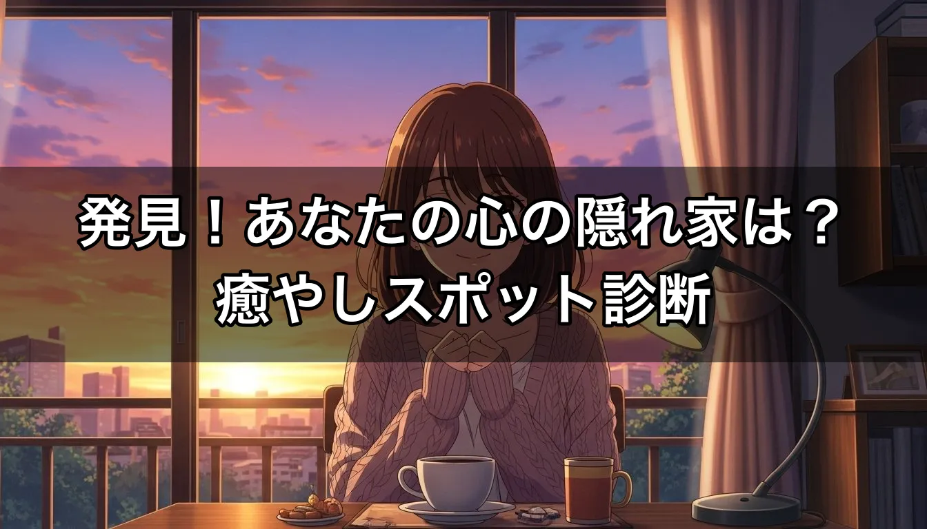 発見！あなたの心の隠れ家は？癒やしスポット診断