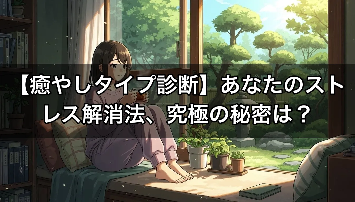 【癒やしタイプ診断】あなたのストレス解消法、究極の秘密は？