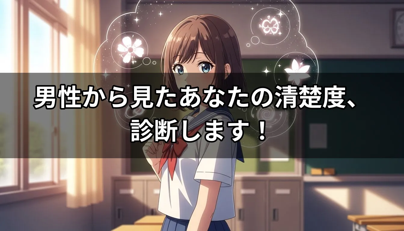 男性から見たあなたの清楚度、診断します！