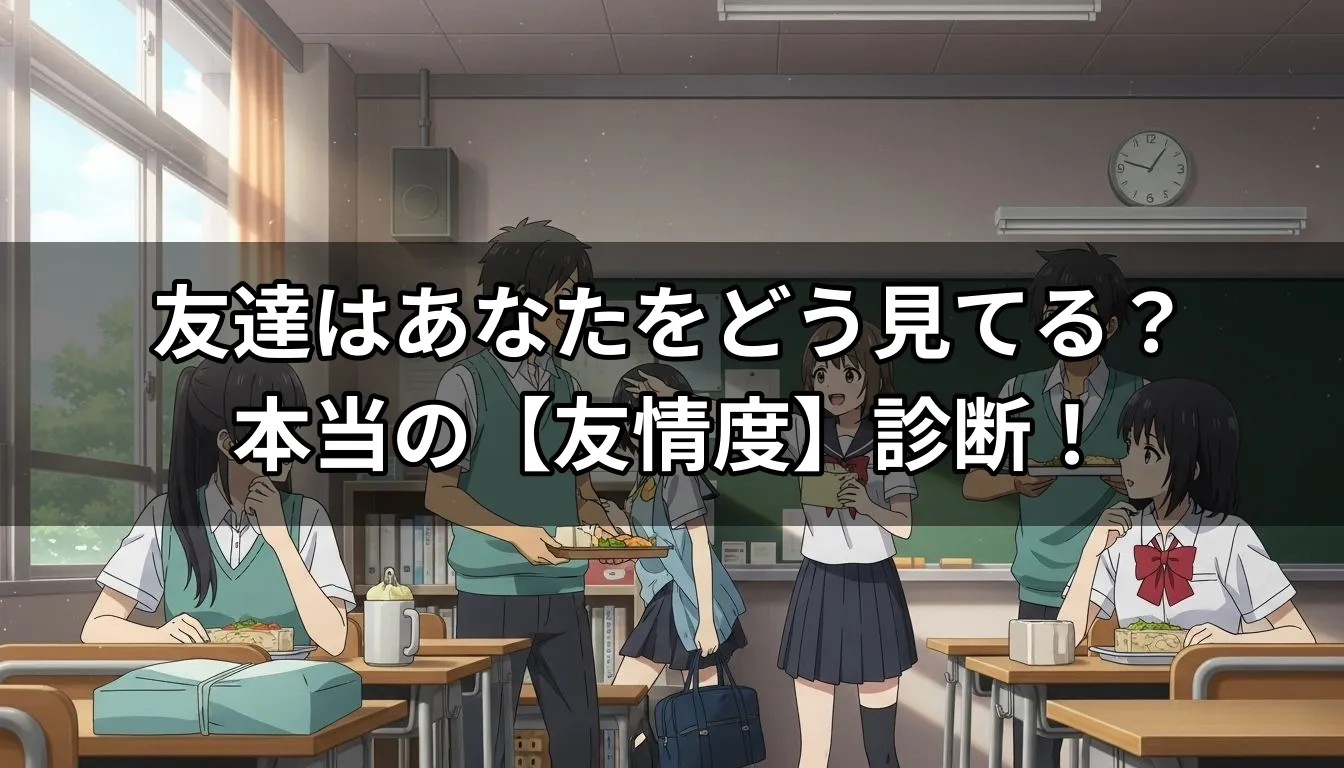 友達はあなたをどう見てる？本当の【友情度】診断！