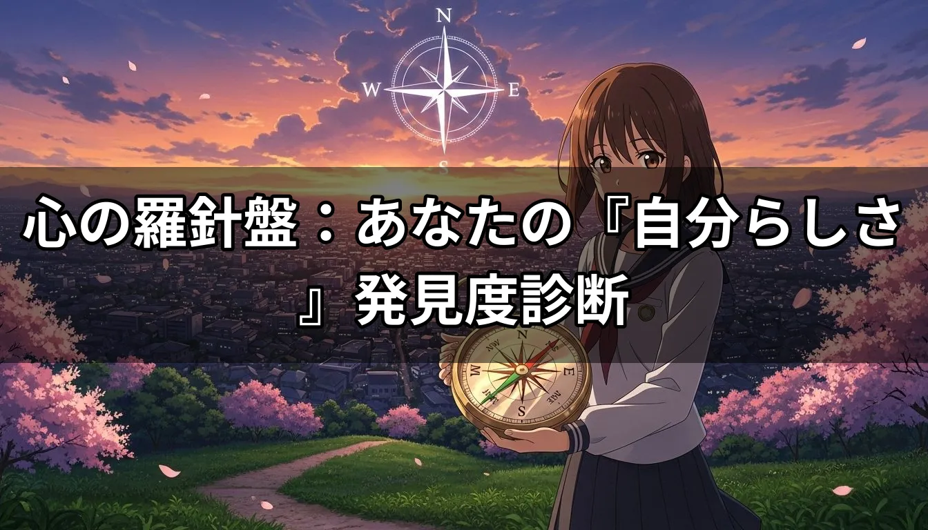 心の羅針盤：あなたの『自分らしさ』発見度診断