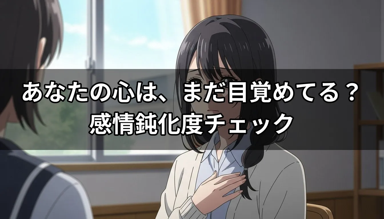 あなたの心は、まだ目覚めてる？感情鈍化度チェック