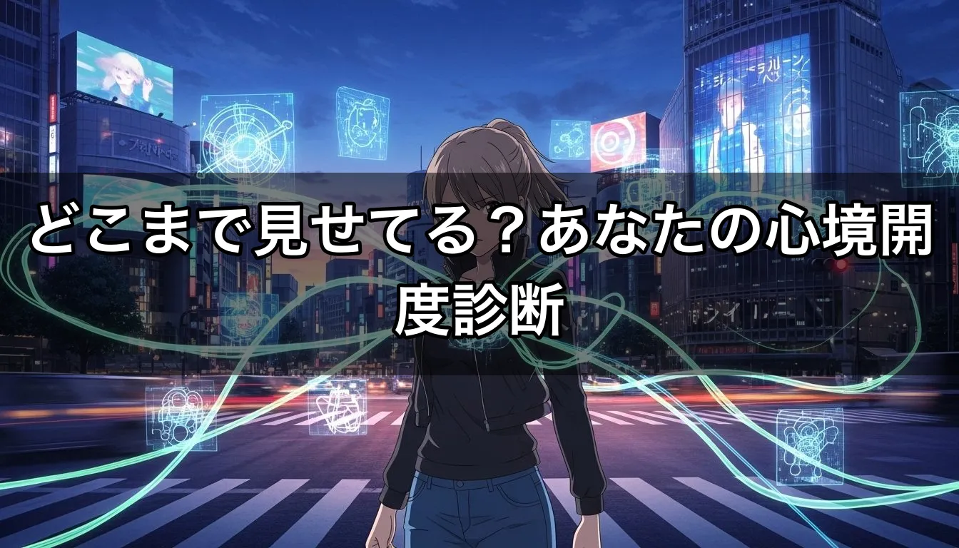 どこまで見せてる？あなたの心境開度診断