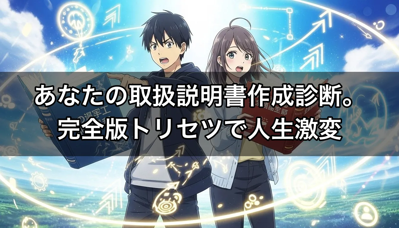 あなたの取扱説明書作成診断。完全版トリセツで人生激変