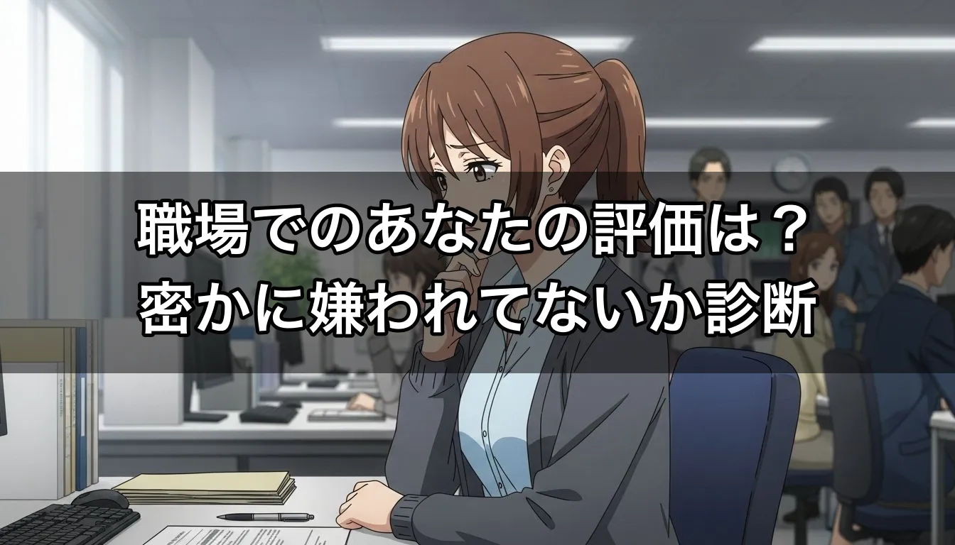 職場でのあなたの評価は？ 密かに嫌われてないか診断