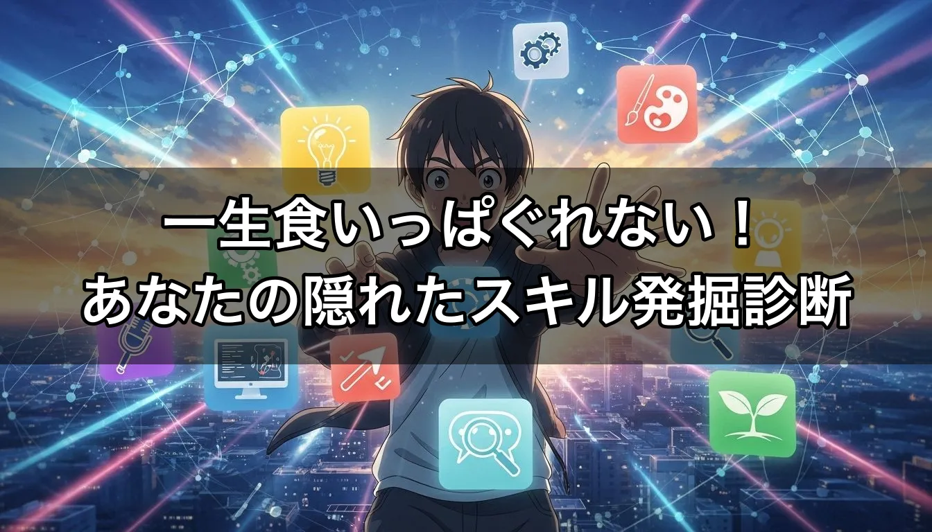 一生食いっぱぐれない！ あなたの隠れたスキル発掘診断