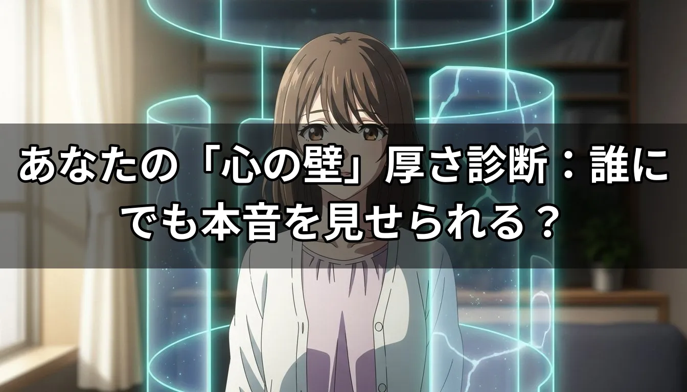 「この人とは深い関係になれない…」あなたの「心の壁」厚さ診断