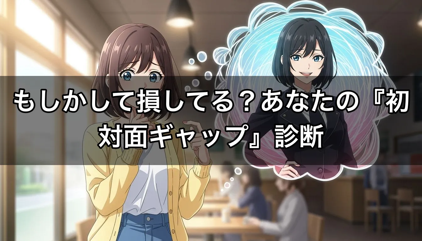 もしかして損してる？あなたの『初対面ギャップ』診断