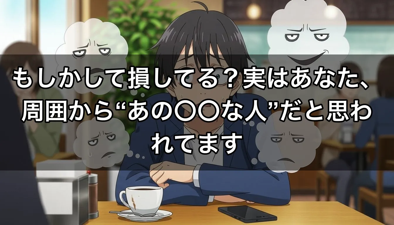 もしかして損してる？実はあなた、周囲から“あの〇〇な人”だと思われてます