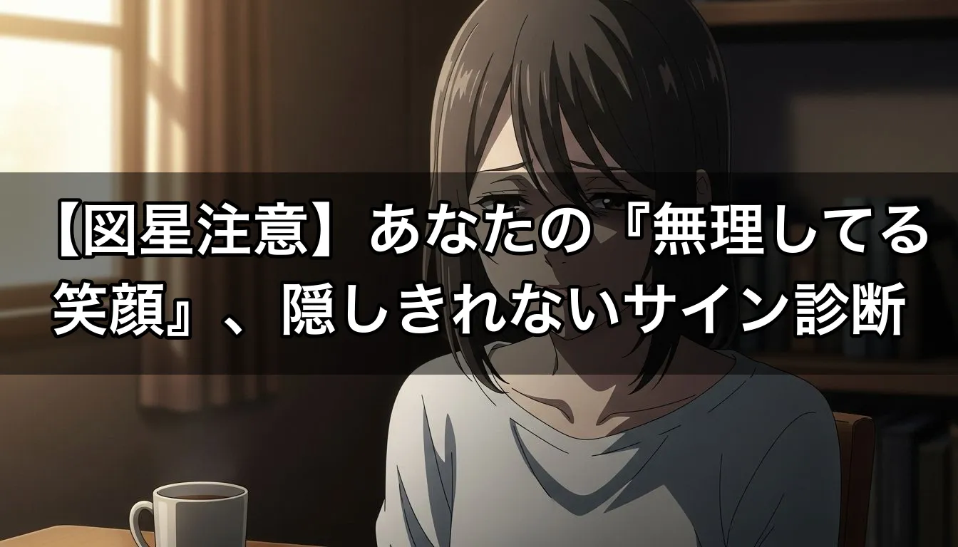 【図星注意】あなたの『無理してる笑顔』、隠しきれないサイン診断