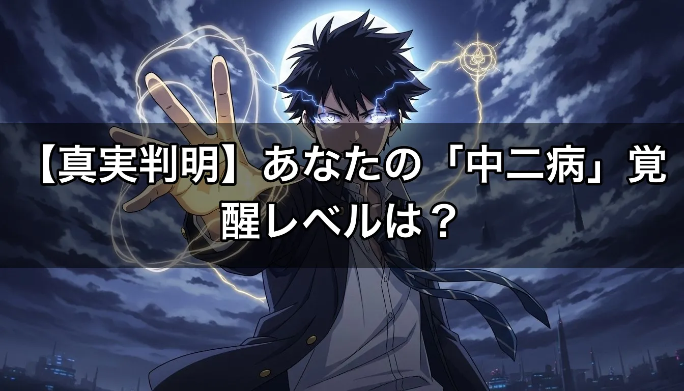 【真実判明】あなたの「中二病」覚醒レベルは？