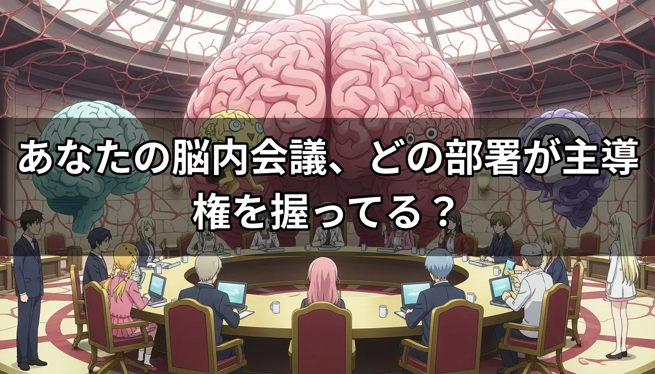あなたの脳内会議、どの部署が主導権を握ってる？
