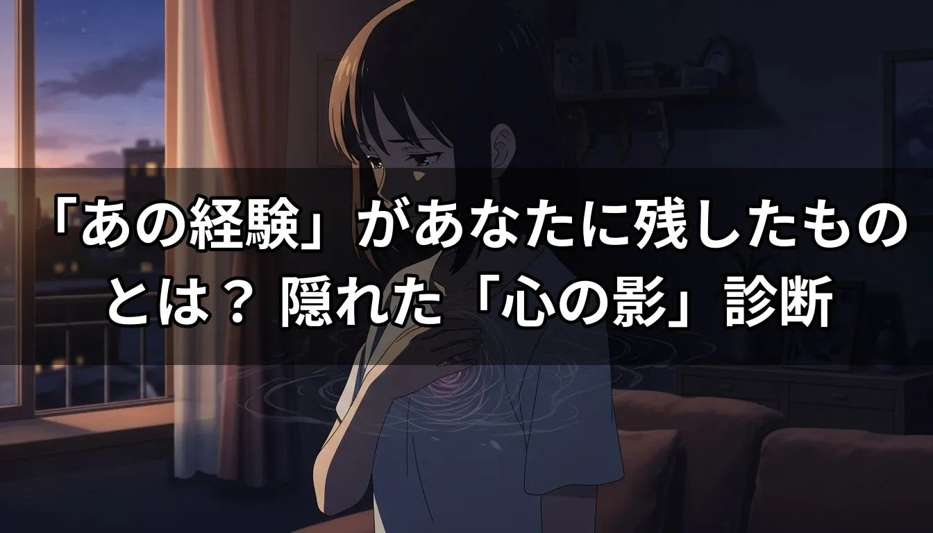 「あの経験」があなたに残したものとは？ 隠れた「心の影」診断