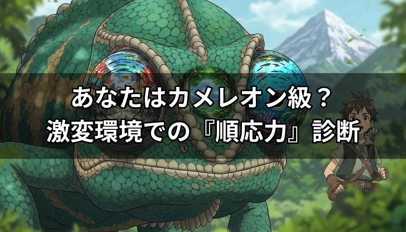 あなたはカメレオン級？激変環境での『順応力』診断