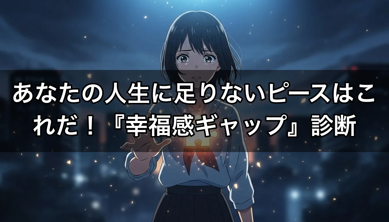 あなたの人生に足りないピースはこれだ！『幸福感ギャップ』診断