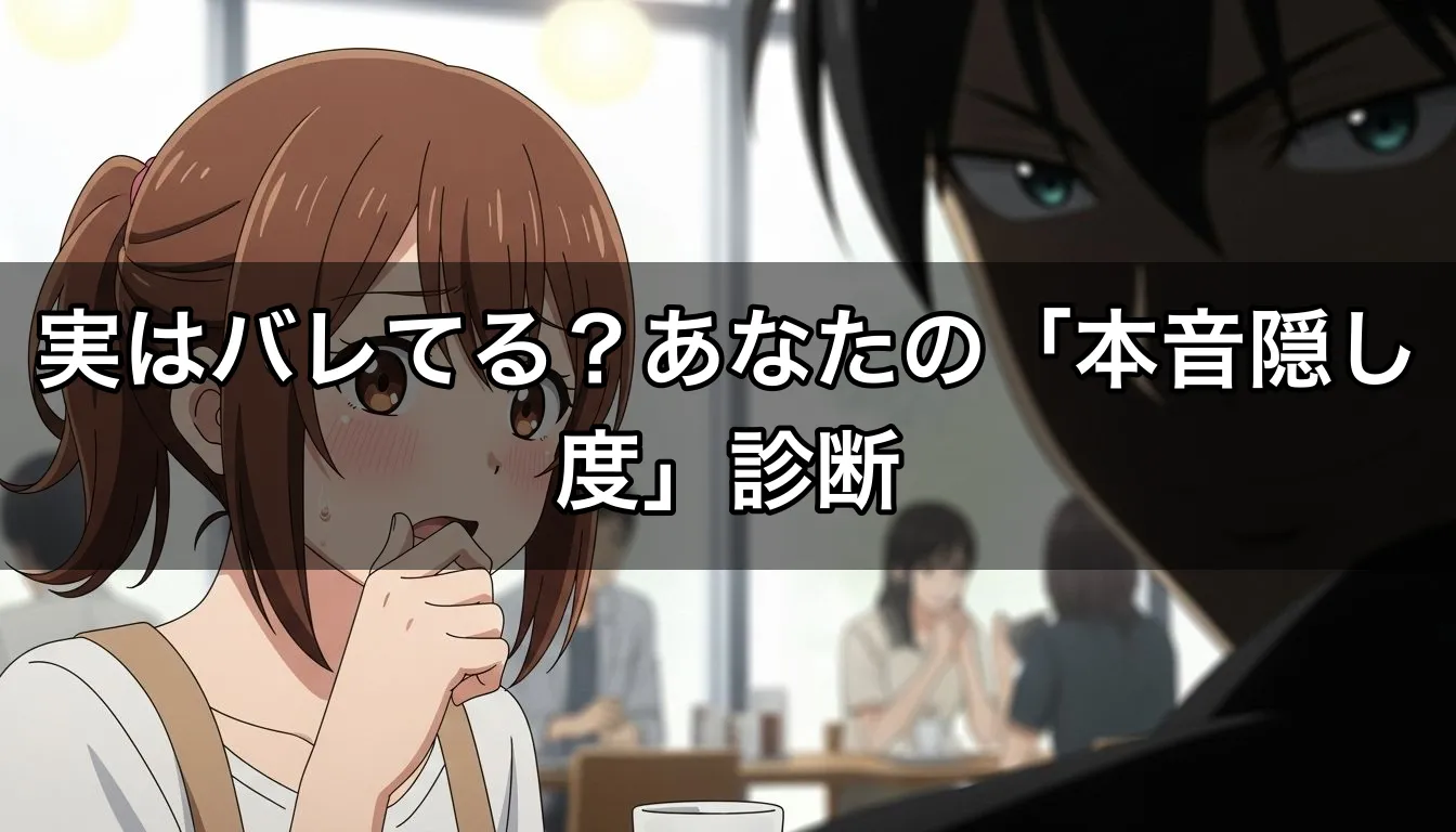 実はバレてる？あなたの「本音隠し度」診断