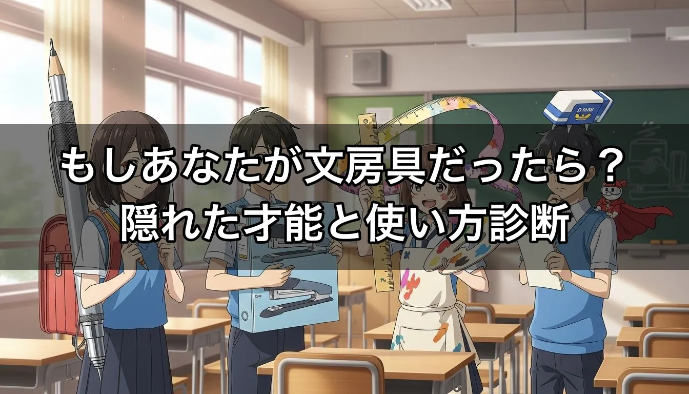 もしあなたが文房具だったら？隠れた才能と使い方診断