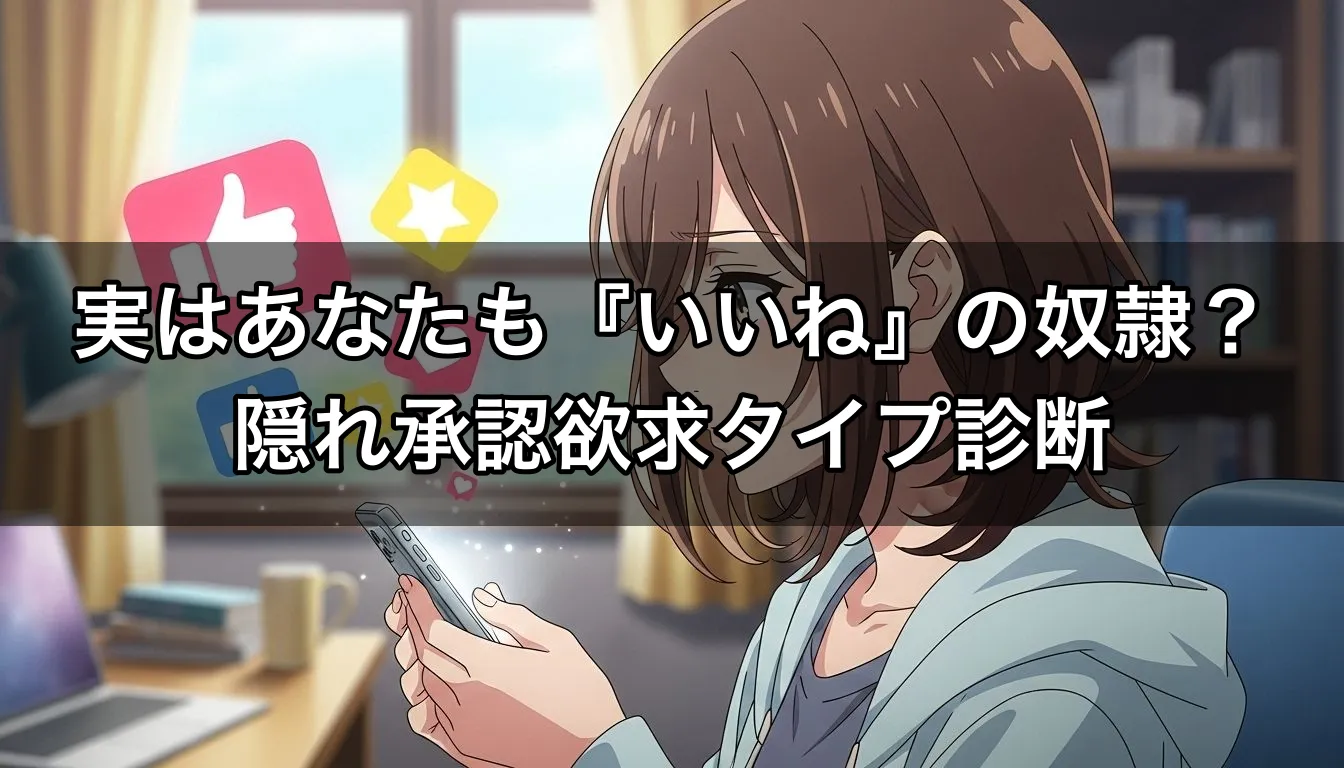 実はあなたも『いいね』の奴隷？隠れ承認欲求タイプ診断