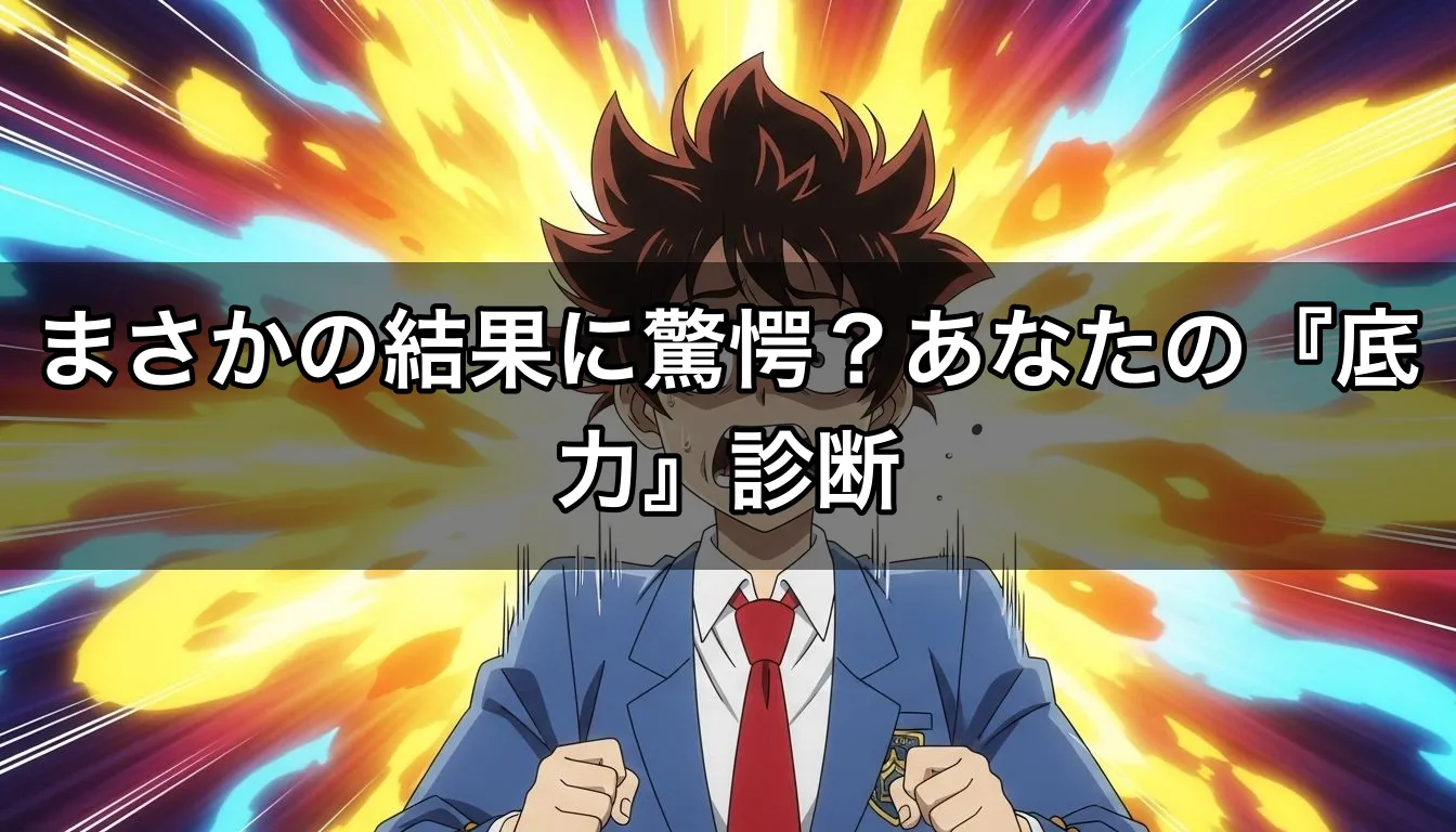 まさかの結果に驚愕？あなたの『底力』診断