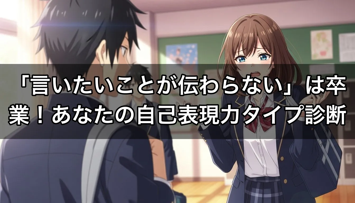 「言いたいことが伝わらない」は卒業！あなたの自己表現力タイプ診断
