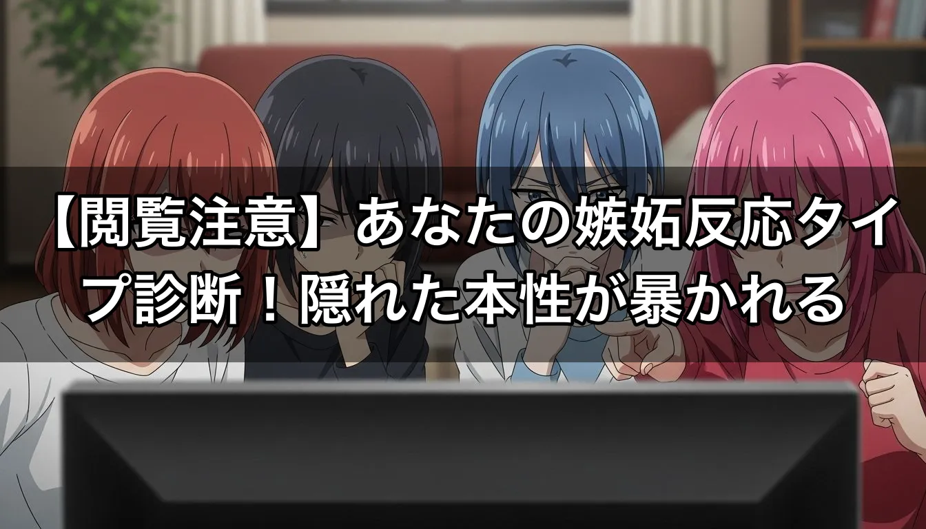 【閲覧注意】あなたの嫉妬反応タイプ診断！隠れた本性が暴かれる