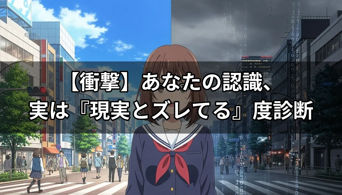 【衝撃】あなたの認識、実は『現実とズレてる』度診断