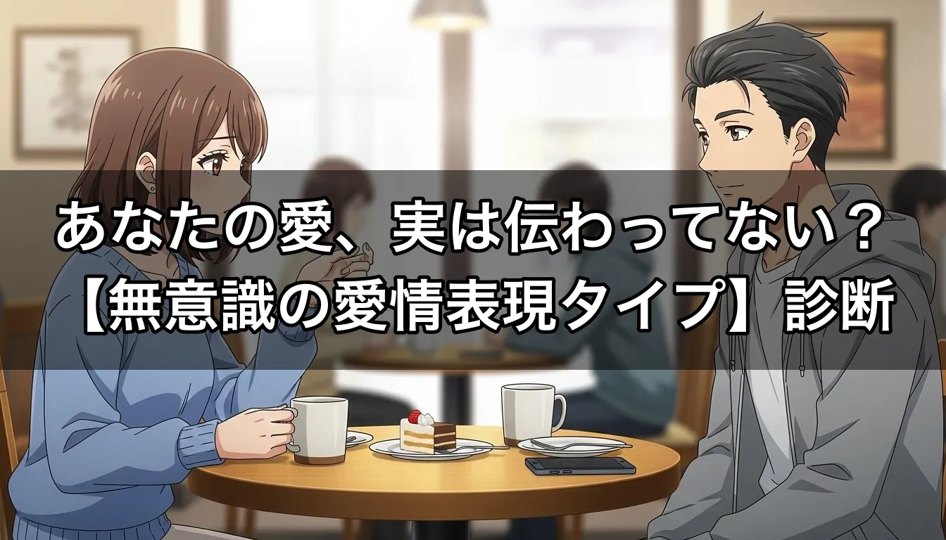 あなたの愛、実は伝わってない？【無意識の愛情表現タイプ】診断