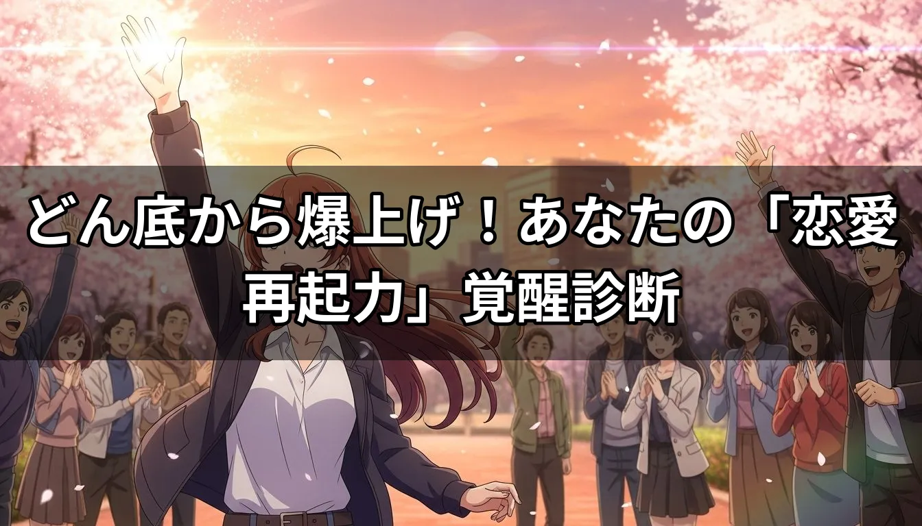 どん底から爆上げ！あなたの「恋愛再起力」覚醒診断