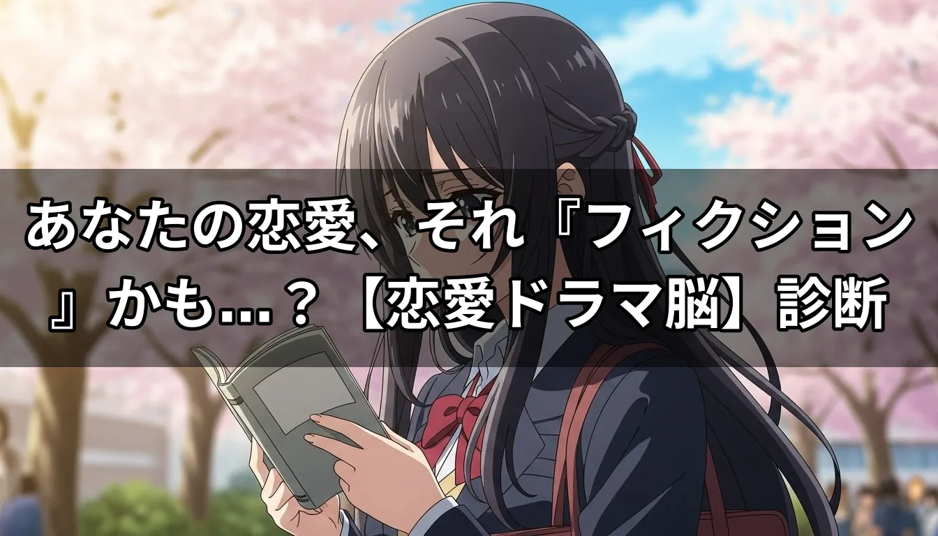 あなたの恋愛、それ『フィクション』かも…？【恋愛ドラマ脳】診断