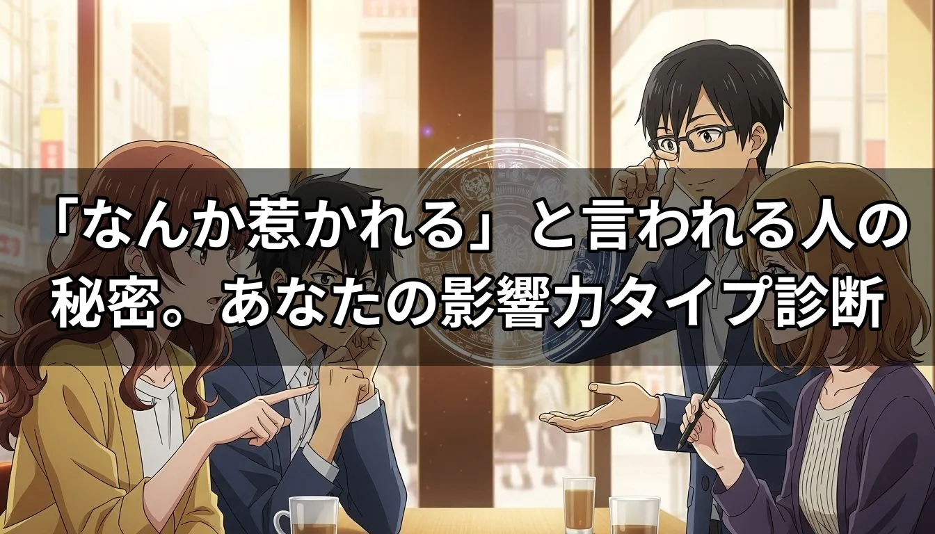 「なんか惹かれる」と言われる人の秘密。あなたの影響力タイプ診断