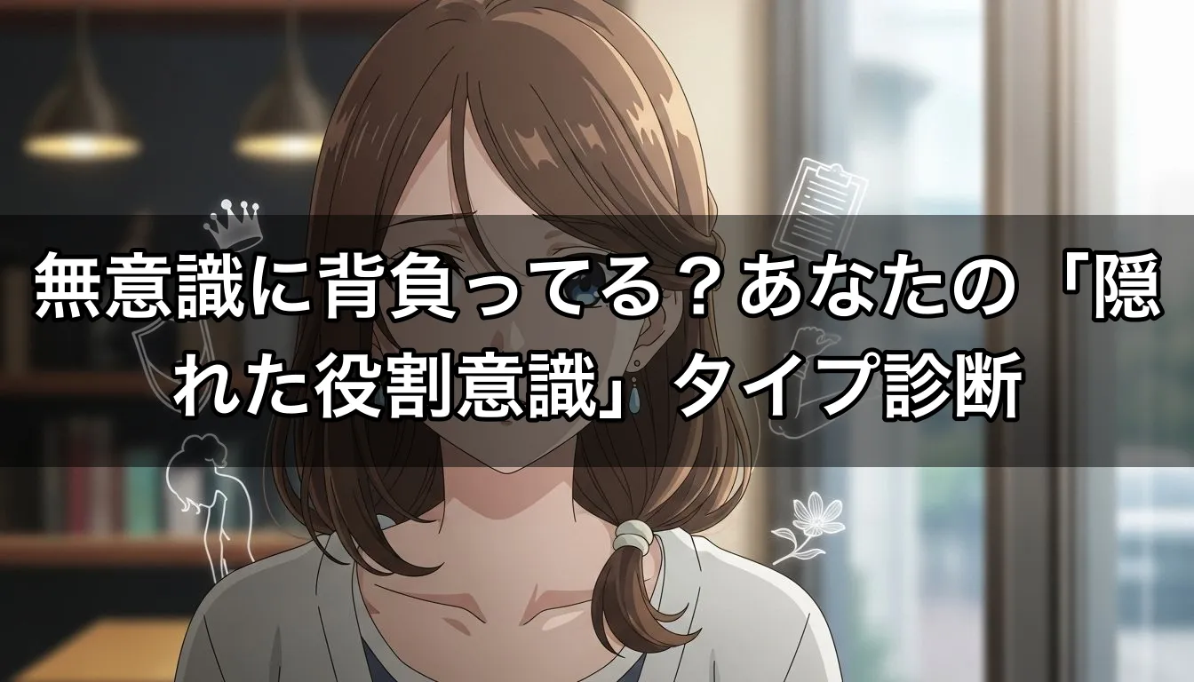 無意識に背負ってる？あなたの「隠れた役割意識」タイプ診断