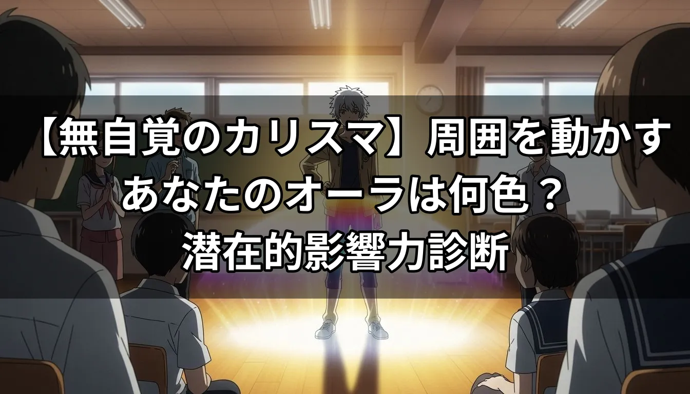 【無自覚のカリスマ】周囲を動かすあなたのオーラは何色？潜在的影響力診断