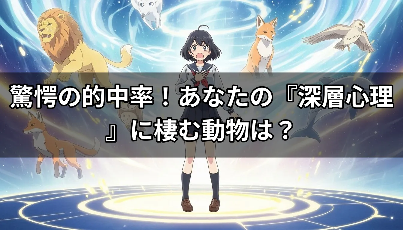 驚愕の的中率！あなたの『深層心理』に棲む動物は？