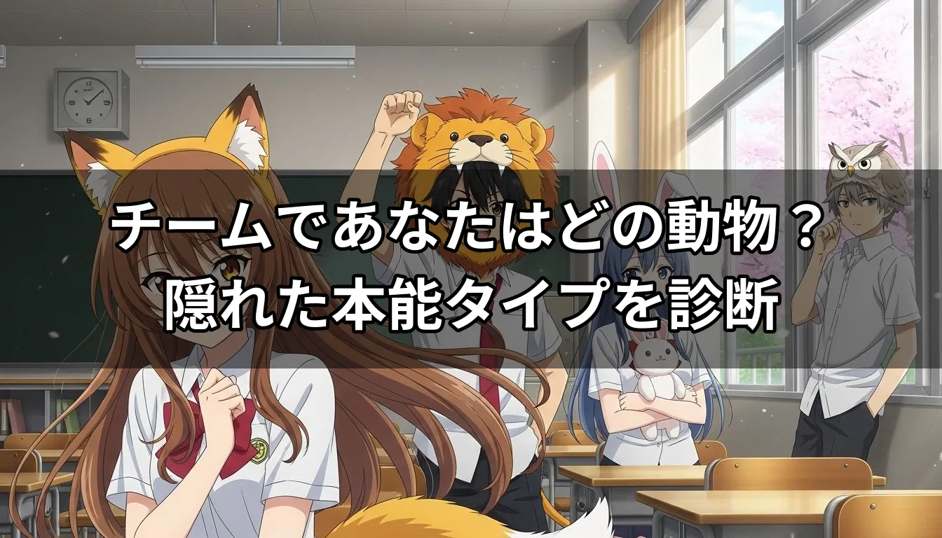 チームであなたはどの動物？隠れた本能タイプを診断