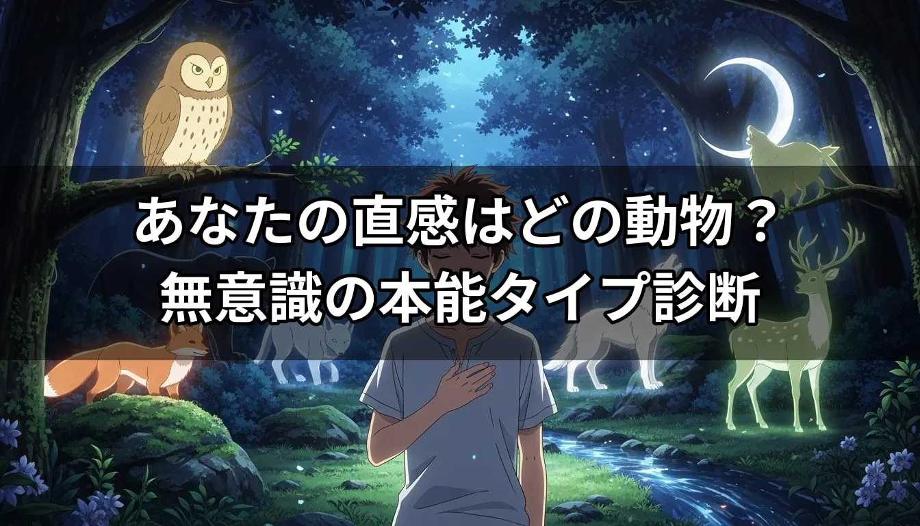 あなたの直感はどの動物？無意識の本能タイプ診断