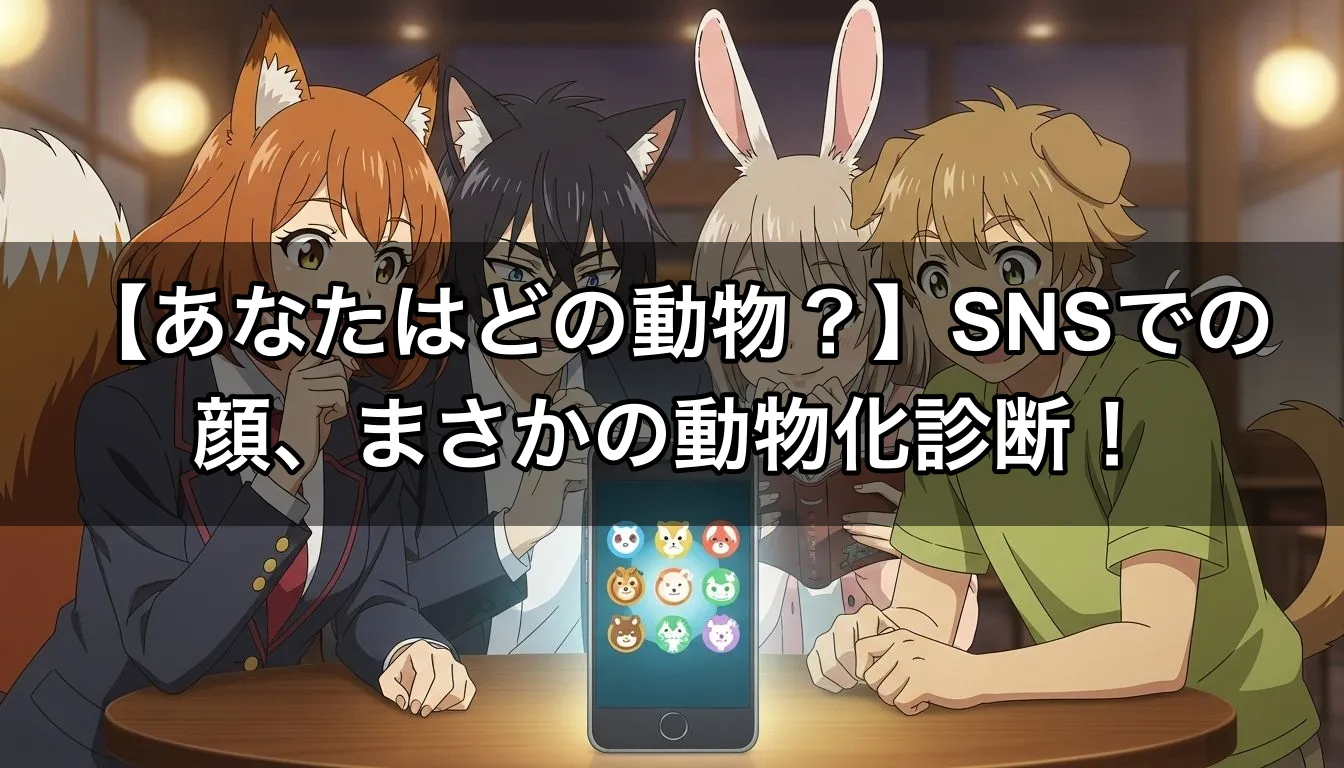 【あなたはどの動物？】SNSでの顔、まさかの動物化診断！